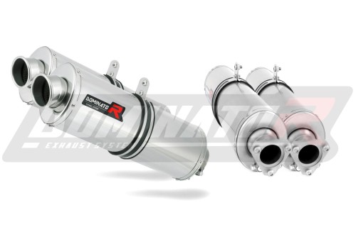exhaust muffler DOMINATOR oval fits the motorcycle KTM 950 SE Super Enduro R  3