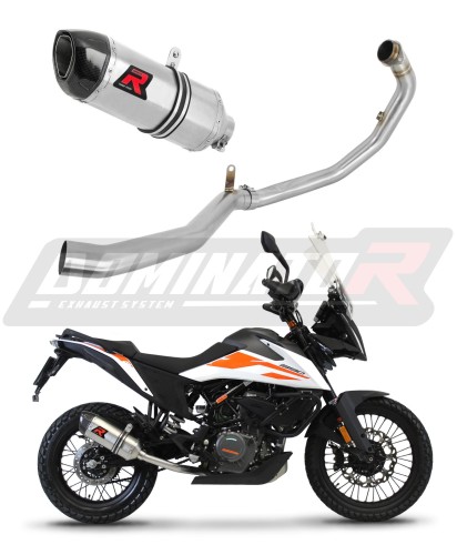 KTM 390 Adventure 2020 - 2021 EXHAUST Full System Muffler Auspuff Sportauspuff Silencer Echappement Silencieux Scarico Scarichi Escape Collector Manifold Wydech Tłumik HP1 DOMINATOR x