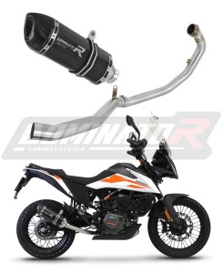KTM 390 Adventure 2020 - 2024 Komplett avgassystem Ljuddämpare HP1 SVART + dB killer