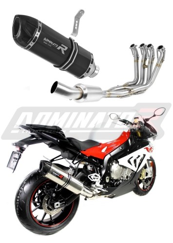 BMW S1000RR EX 2017 - 2018 EXHAUST Muffler Auspuff Sportauspuff Silencer Echappement Silencieux Scarico Scarichi Escape Wydech Tłumik HP1 BLACK Dominator Exhaust System x