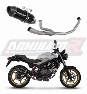 Honda VTR 250 2009 - 2015 Komplett avgassystem LjuddämpareHP3 SVART + dB killer