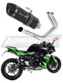 complete exhaust system with muffler DOMINATOR Full System HP1 BLACK fits the motorcycle Kawasaki NINJA 650 2017   2022 3