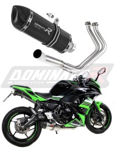 Kawasaki NINJA 650 2017 - 2022 Komplett avgassystem Ljuddämpare HP1 SVART + dB killer