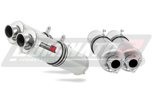 exhaust muffler DOMINATOR ROUND fits the motorcycle KTM 950 SE Super Enduro R  3