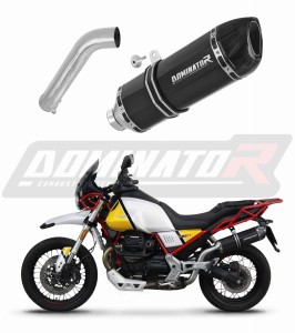 Moto Guzzi V85 TT 2019 - 2020 Avgas Ljuddämpare HP1 SVART + dB killer