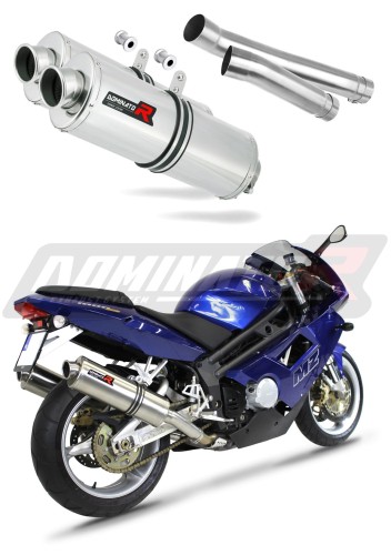 exhaust muffler DOMINATOR oval fits the motorcycle MuZ MZ 1000 S 2004   2007 6