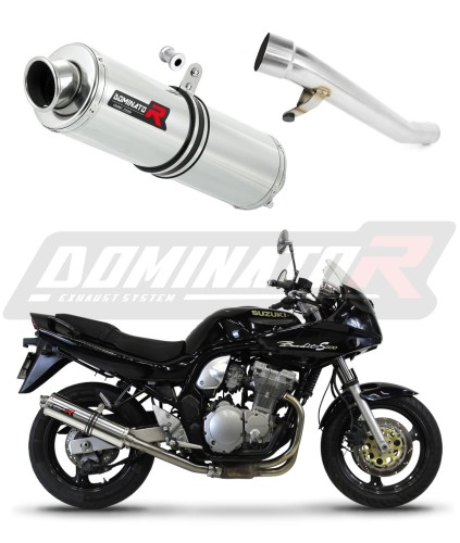 avgassystem ljuddämpare DOMINATOR rund passar till motorcykeln Suzuki GSF BANDIT N / S 600 1995   1999 6