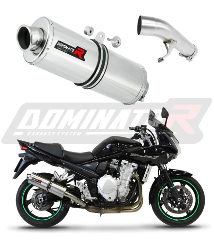 exhaust muffler DOMINATOR oval fits the motorcycle Suzuki GSF 650 BANDIT N / S 2007   2016 6