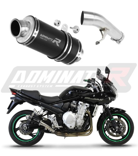 SUZUKI GSF 650 BANDIT 2007 - 2016 EXHAUST Silencer Muffler Auspuff Sportauspuff Silencer Echappement Silencieux Scarico Scarichi  Marmitta Escape Wydech Tłumik GP1 BLACK DOMINATOR EXHAUST SYSTEM x