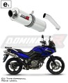 exhaust muffler DOMINATOR homologated road legal ROUND fits the motorcycle DL 650 V STROM 2004   2006 6