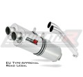 exhaust muffler DOMINATOR homologated road legal OVAL fits to DL 1000 VSTROM 2002  2012 3