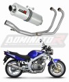 complete exhaust system with muffler DOMINATOR Full System oval fits the motorcycle Suzuki GS 500E 1989   2009 7