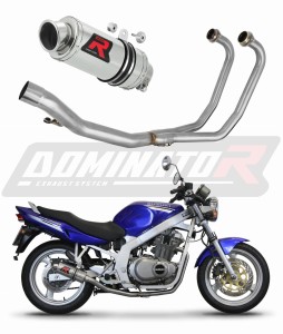 Suzuki GS 500E 1989 - 2009 Komplett avgassystem Ljuddämpare GP1 + dB killer