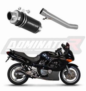 Suzuki GSXF 600 1998 - 2006 Avgas Ljuddämpare GP1 SVART + dB killer