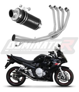 Suzuki GSXF 650 2007 - 2016 Komplett avgassystem LjuddämpareGP1 SVART + dB killer