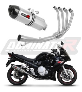 Suzuki GSXF 650 2007 - 2016 Komplett avgassystem LjuddämpareHP1 + dB killer