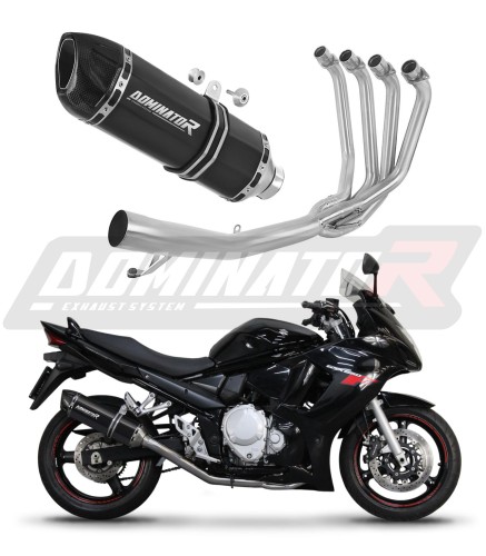 kompletny układ wydechowy z tłumikiem DOMINATOR Full System HP1 CZARNY pasujący do motocykla Suzuk