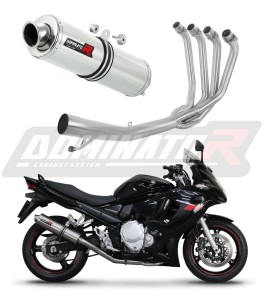 Suzuki GSXF 650 2007 - 2016 Komplett avgassystem LjuddämpareST + dB killer