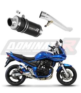 Suzuki GSF 650 BANDIT N / S 2005 - 2006 Avgas Ljuddämpare GP1 SVART + dB killer