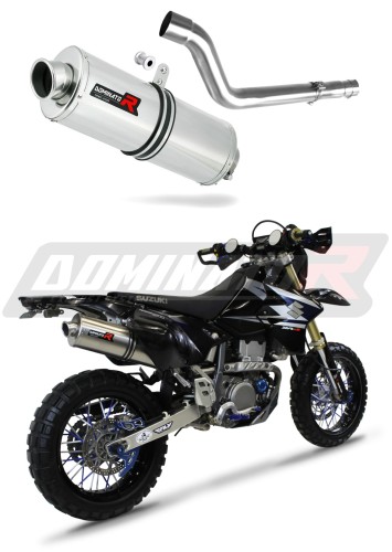 DR-Z DRZ 400 S SM EXHAUST Suzuki Muffler Auspuff Sportauspuff Silencer Echappement Silencieux Scarico Scarichi Escape Wydech Tłumik OVAL 2000 - 2019 DOMINATOR x