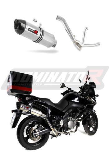 DL 650 V-STROM EXHAUST Suzuki Muffler Auspuff Sportauspuff Silencer Echappement Silencieux Scarico Scarichi Escape Wydech Tłumik Carbon Tip HP1 2007 - 2014 Dominator  x