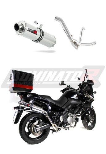 exhaust muffler DOMINATOR ROUND fits the motorcycle Suzuki DL 650 V Strom / XT 2012   2016 5