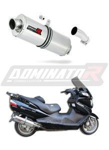 Suzuki BURGMAN 650 2002 - 2012 Avgas Ljuddämpare OV + dB killer