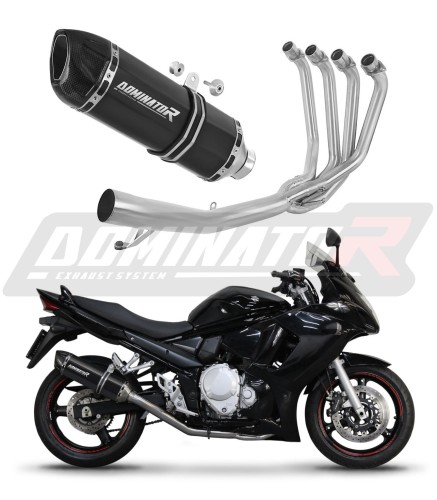 Suzuki GSX 1250 FA 2010-2016 Dominator Full System Exhaust Muffler Manifold Collector Silencer Echappement Silencieux Scarico Marmitta Escape Tłumik HP1 BLACK x
