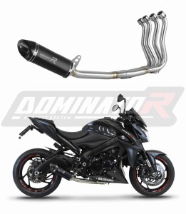 Suzuki GSX-S 1000 / F 2015 - 2020 Low Level Komplett avgassystem Ljuddämpare HP8 SVART + dB killer