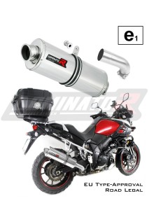 DL 1000 V-STROM EU-godkänd Avgas Ljuddämpare OVAL 2014 - 2016
