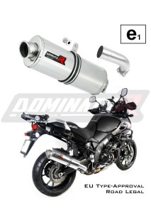 DL 1000 V-STROM EU-godkänd Avgas Ljuddämpare OVAL 2017 - 2020