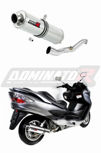 exhaust muffler DOMINATOR ROUND fits to Suzuki BURGMAN 400 2007  2016 6