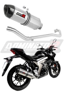 Suzuki GSX S 125 2017 - 2019 Komplett avgassystem Ljuddämpare HP1 + dB killer
