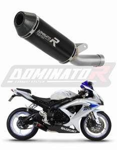 Suzuki GSXR 600 K8 K9 L0 2008 - 2010 Avgas Ljuddämpare HP3 SVART LOW LEVEL + dB killer