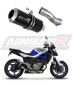 Suzuki SFV 650 GLADIUS 2009 - 2015 Avgas Ljuddämpare GP SVART + dB killer