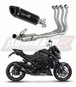Suzuki GSX-S 1000 / F 2015 - 2020 Komplett avgassystem Ljuddämpare HP8 SVART + dB killer
