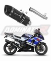Suzuki GSXR 1000 K1-K4 2001 - 2004 Slip-on Exhaust Muffler Auspuff Sportauspuff Silencer Echappement Silencieux Scarico Scarichi Escape Marmitta Wydech Tłumik HP1 BLACK DOMINATOR EXHAUST SYSTEM x