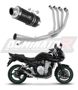 Suzuki GSF 1250 N / S BANDIT 2007 - 2016 Komplett avgassystem Ljuddämpare GP1 SVART + dB killer