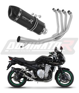 Suzuki GSF 1250 N / S BANDIT 2007 - 2016 Komplett avgassystem Ljuddämpare HP1 SVART + dB killer