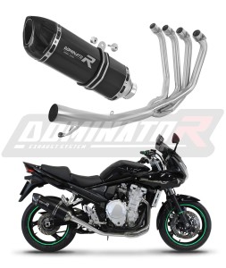 Suzuki GSF 650 BANDIT N / S 2007 - 2016 Komplett avgassystem Ljuddämpare HP1 SVART + dB killer