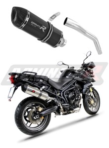Triumph TIGER 800 XC XR 2015 - 2017 Avgas Ljuddämpare HP1 SVART + dB killer