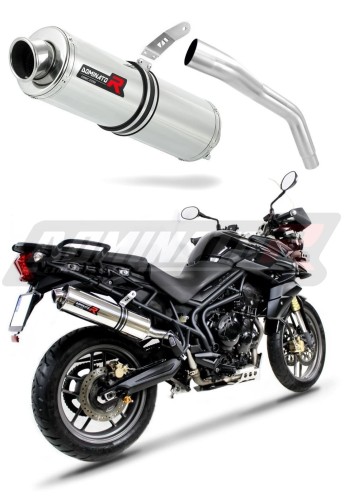 exhaust muffler DOMINATOR ROUND fits the motorcycle Triumph TIGER 800 XC XR 2015   2017 6