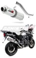 TIGER Explorer 1200 EXHAUST Triumph Muffler Auspuff Sportauspuff Silencer Echappement Silencieux Scarico Scarichi Escape Wydech Tłumik ROUND 2012 - 2016 DOMINATOR x