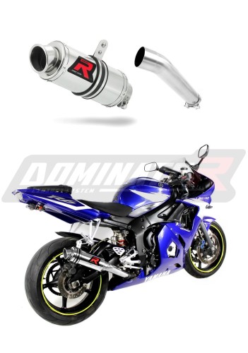 exhaust muffler DOMINATOR GP1 fits the motorcycle Yamaha YZF R6 2003   2005 5