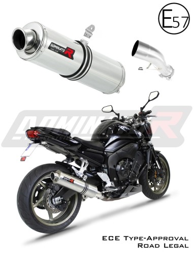 exhaust muffler DOMINATOR homologated road legal ROUND fits the motorcycle YAMAHA FZ1 1000