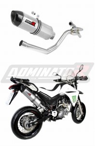 Yamaha XT 660 R 2004 - 2016 side manifold 2 in 1 Avgas Ljuddämpare HP1 + dB killer