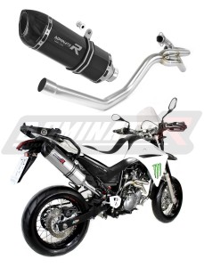 Yamaha XT 660 X 2004 - 2016 side manifold 2 in 1 Avgas Ljuddämpare HP1 SVART + dB killer