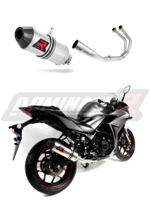 Yamaha YZF R3 2015 - 2018 Komplett avgassystem Ljuddämpare HP3 + dB killer