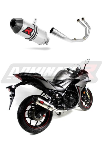 complete exhaust system with muffler DOMINATOR Full System HP3 fits the motorcycle Yamaha YZF R3 2015   2018 6