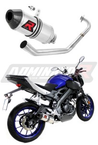 Yamaha MT 125 2014 - 2019 Komplett avgassystem Ljuddämpare HP3 + dB killer